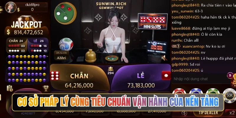 Cơ sở pháp lý cùng tiêu chuẩn vận hành của nền tảng